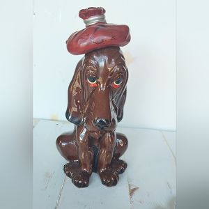 Vintage MCM Enesco Hangover Hound Statue Decor